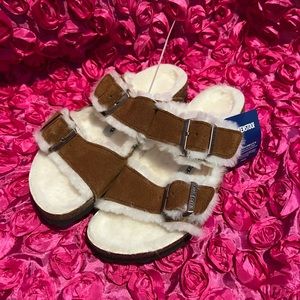 Arizona Shearling Kids Suede Leather